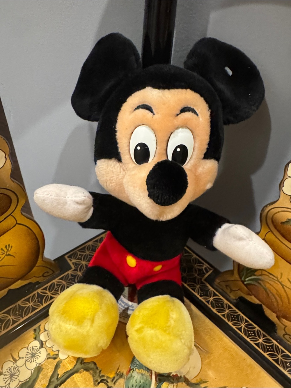 Vintage Disney Mickey Mouse 12” Plush Disneyland Walt Disney World